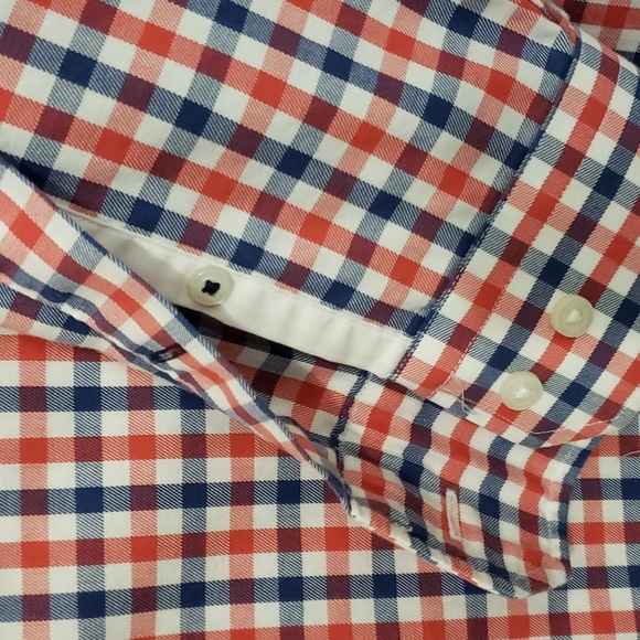 1901 Mens Button Down Checked Plaid Long Sleeve Shirt - Picture 6 of 7